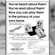 A November 1982 newspaper ad for the Mystique video games solicits the reader to order the games by mail.